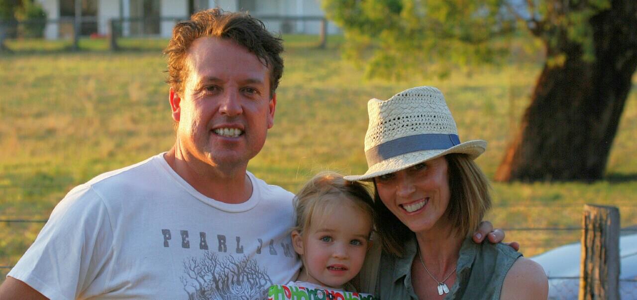 Grant & Sarah Burrill and daughter Isabella