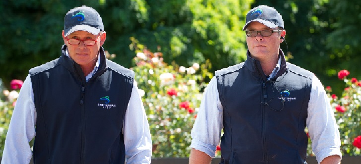 Brian Gorman (left) and Tim Jones at Swettenham Stud