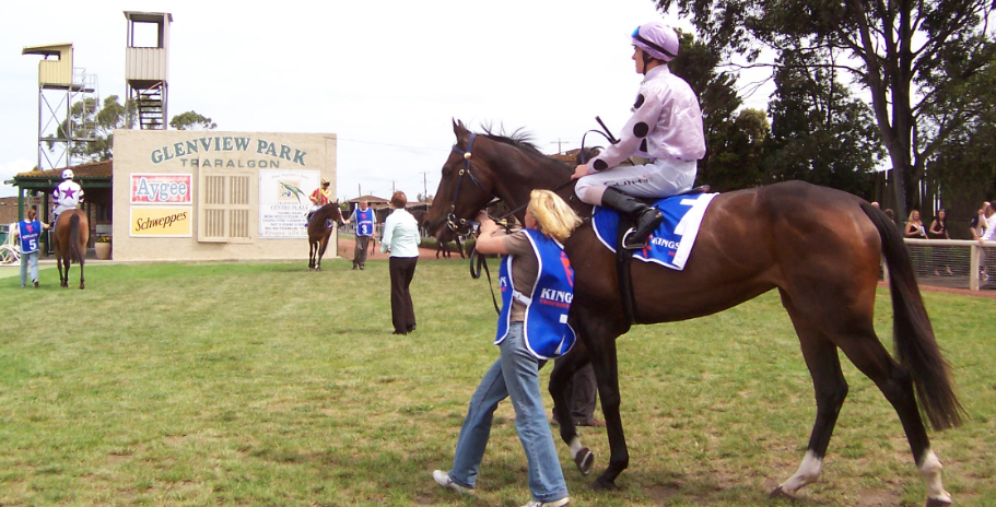 FRUSTRATIONCranora Park mare pictured with Michael Guthrie aboard before her penultimate start at Traralgon