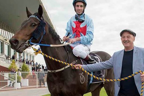 MY GREEK BOYBelmont winner returns to scale with Noel CarterPhoto / Western Racepix