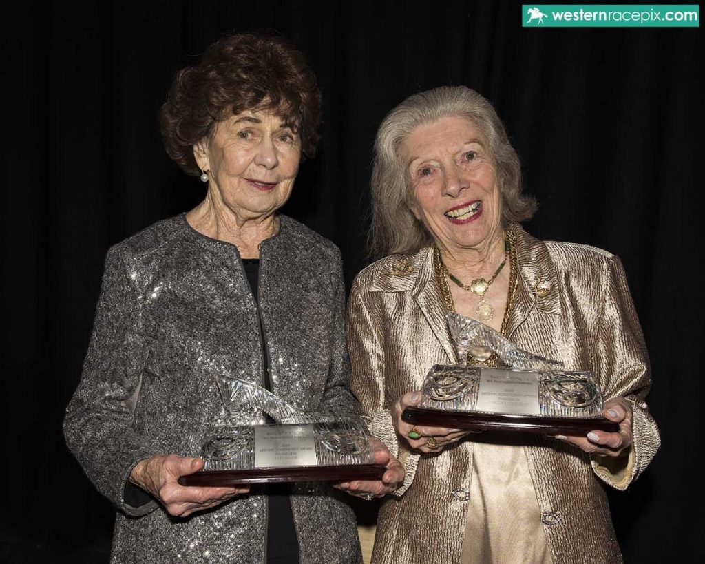 LIFETIME ACHIEVEMENT AWARDS Lois Taylor (left) and Marjorie Charleson honoured at the WAROA Awards
